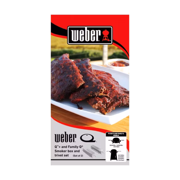 Q™+ and Family Q®+ Smoker Box and Trivet Set - Image 7