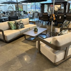 Florida 3 Pce Aluminium Sofa Lounge Setting - Image 13