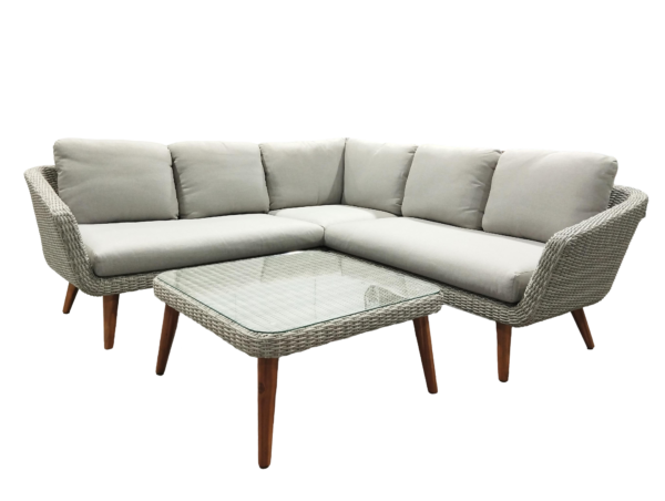 Mira 3pce Wicker Corner Sofa Setting