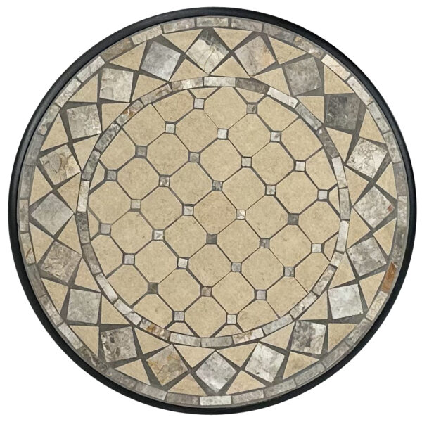 Algiers 60cm Round Mosaic Balcony Table - Image 4