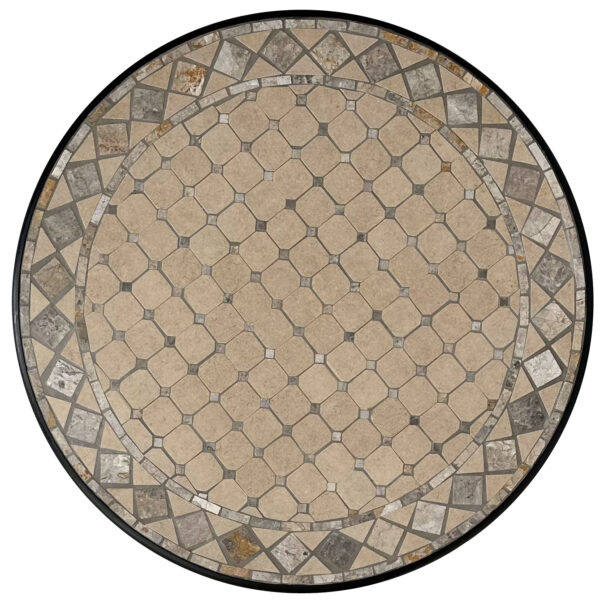 Algiers 90cm Round Mosaic Balcony Table - Image 3