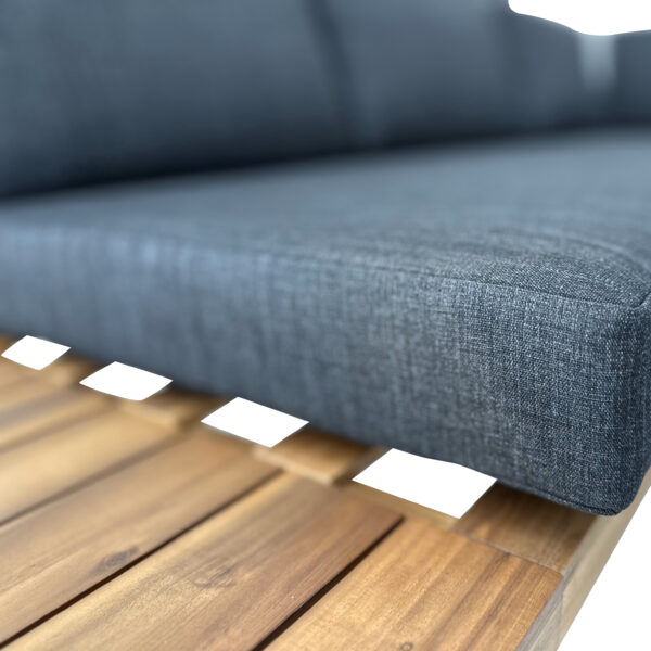 Boston 3pce Timber & Aluminium Corner Sofa Setting - Image 7