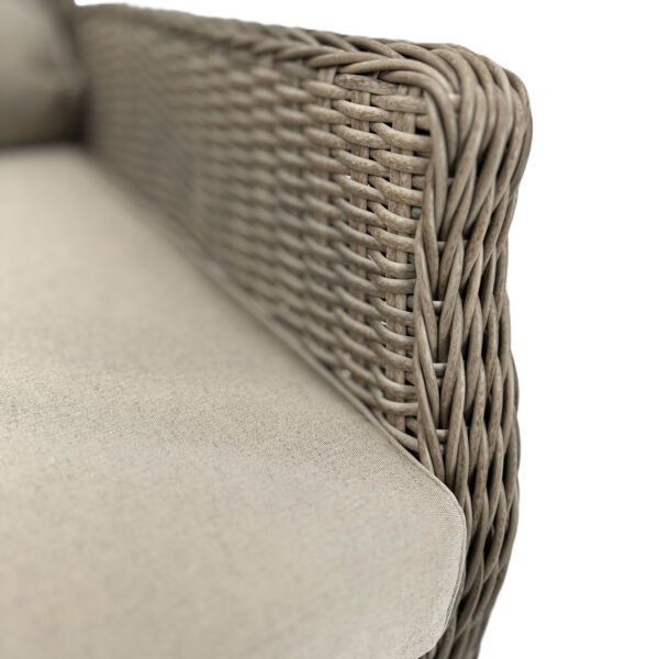 Brix Reclining High Back Wicker 2pce Relax Set - Mixed Grey - Image 2