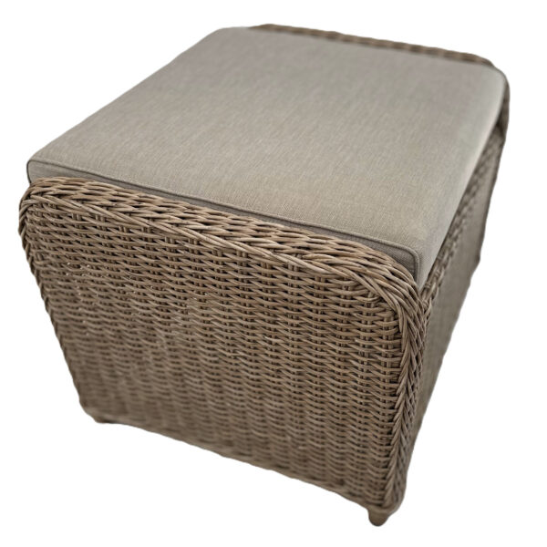 Brix Reclining High Back Wicker 2pce Relax Set - Natural Rattan - Image 2