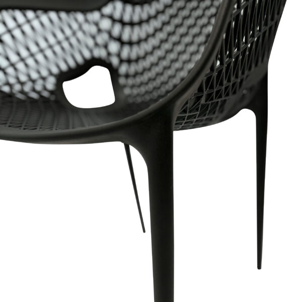 Cuba Resin Armed Dining Chair - Image 3