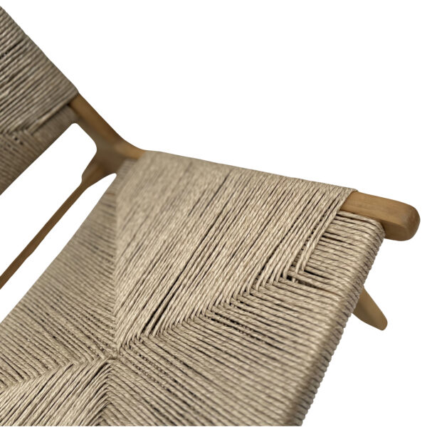Delhi Timber & Wicker Lounge Chair - Image 2