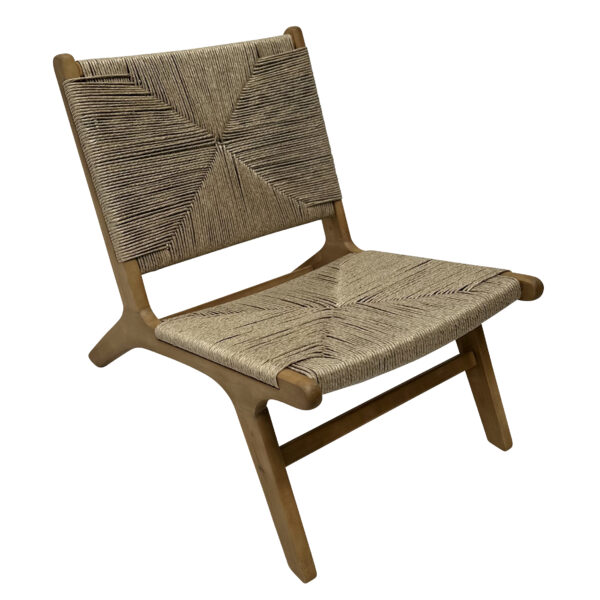 Delhi Timber & Wicker Lounge Chair