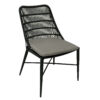 Emery Steel & Rope Armless Dining Chair