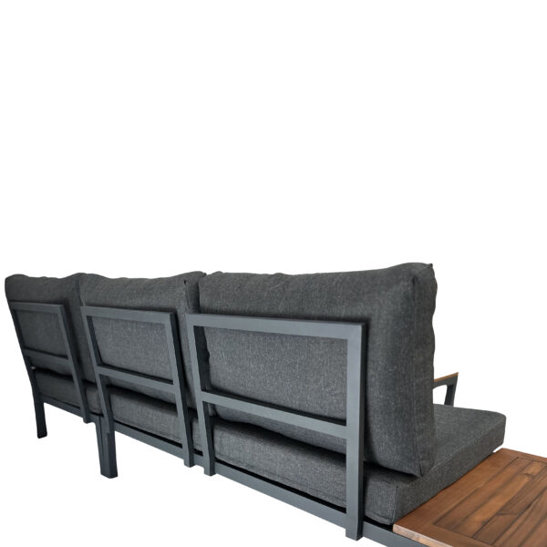 Lila 4pce Timber & Aluminium Corner Sofa Setting - Image 7