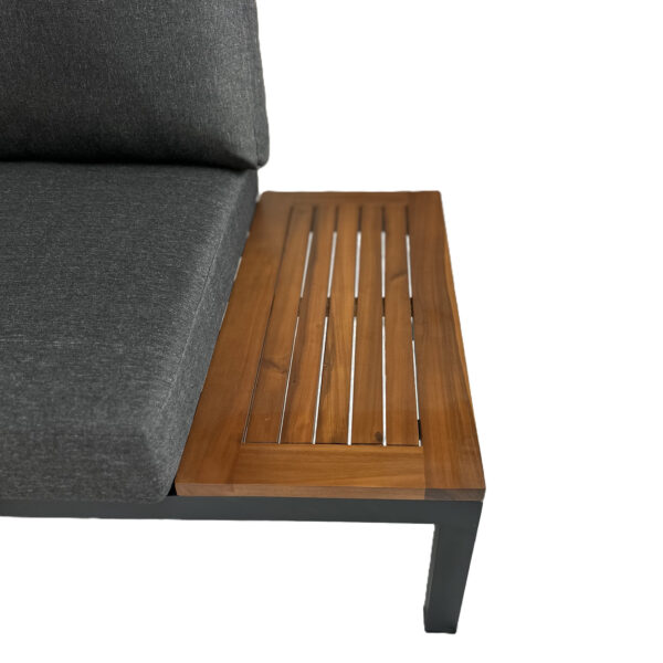 Lila 4pce Timber & Aluminium Corner Sofa Setting - Image 3