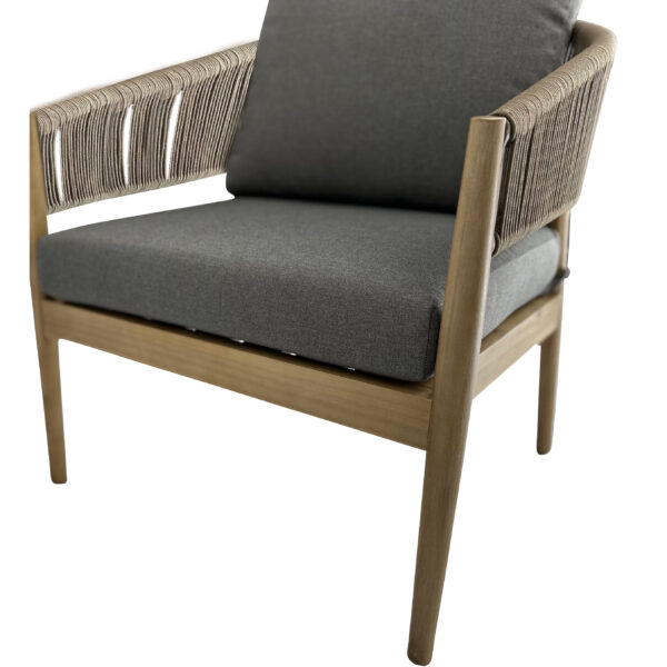 Loivre 3pce Timber Sofa Lounge Setting - Image 5