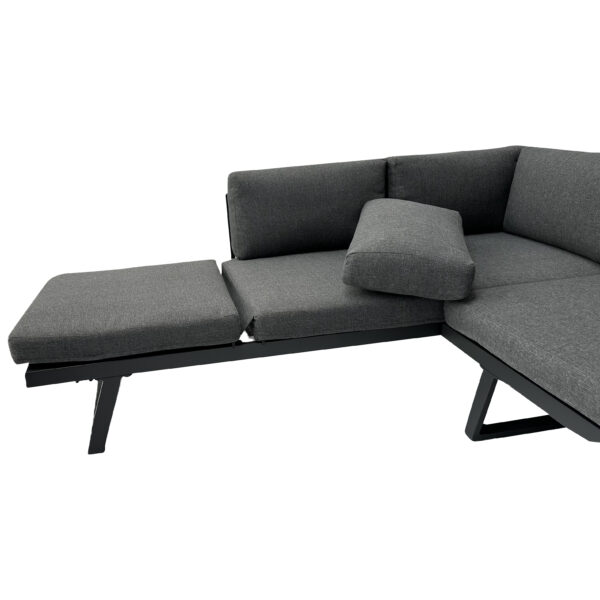 Mahini 3 pce Aluminium Corner Sofa Setting - Image 2