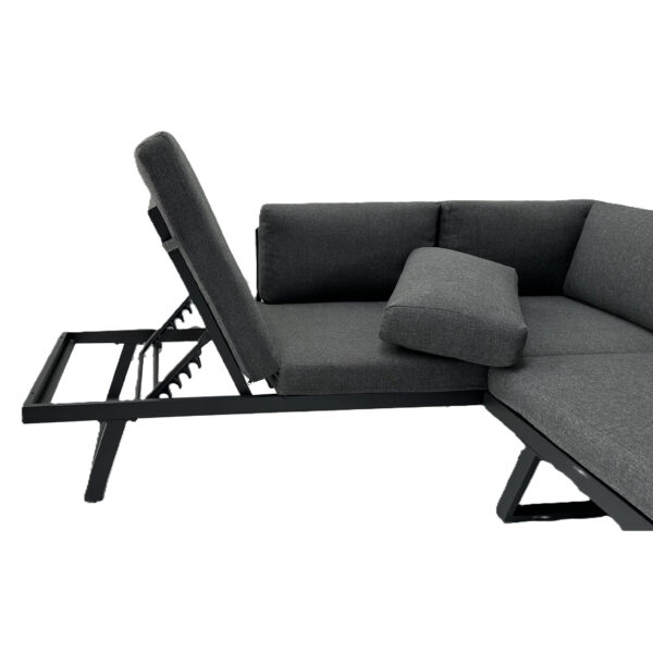 Mahini 3 pce Aluminium Corner Sofa Setting - Image 8