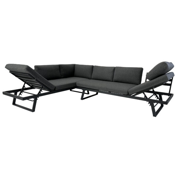 Mahini 3 pce Aluminium Corner Sofa Setting - Image 3