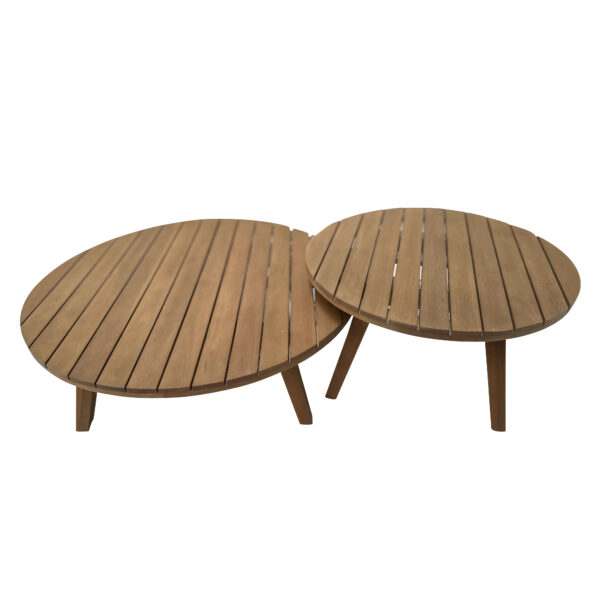 Sentosa Small or Large Round Timber Coffee Tables