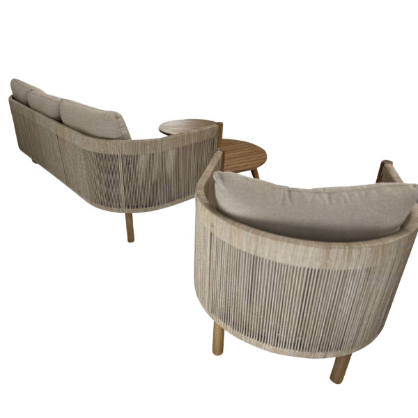 Marche 5pce Timber Sofa Lounge Setting - Image 8