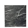 Nero 60cm Square Faux Black Marble Stone Drinks Table - Image 3