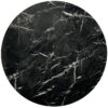 Nero 90cm Faux Black Marble Stone Round Bar Table - Image 4