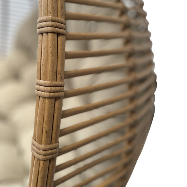 Papa 2-person Cane Wicker Egg Hanging Chair - Image 2