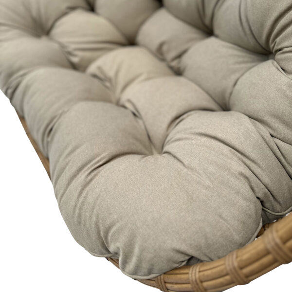 Papa 2-person Cane Wicker Egg Hanging Chair - Image 3