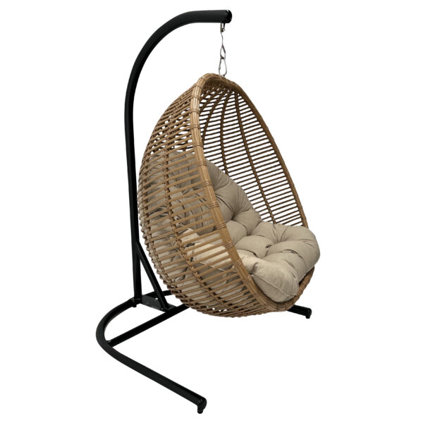 Papa 2-person Cane Wicker Egg Hanging Chair - Image 4