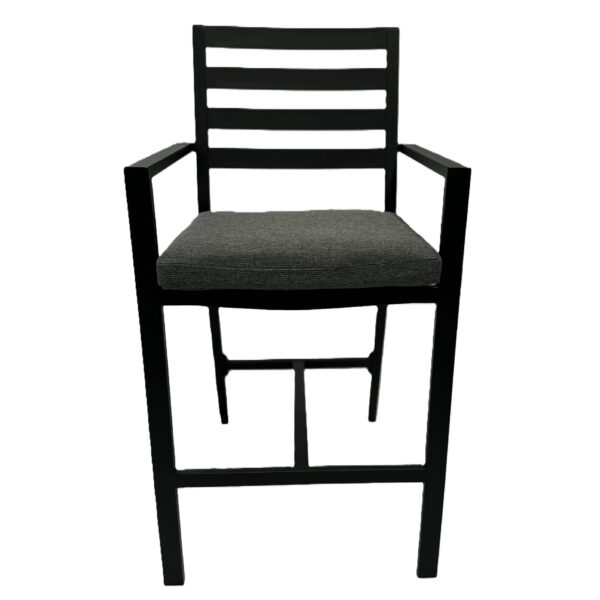 Reno Aluminium Armed Bar Chair - Image 2