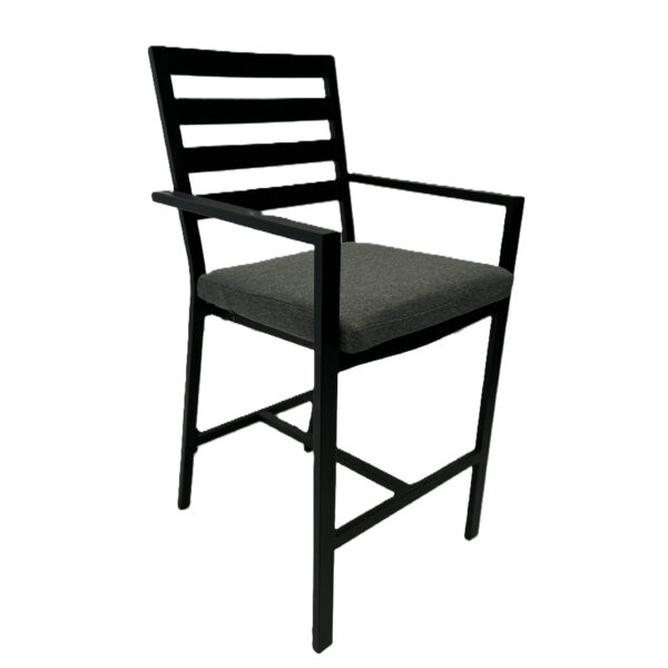Reno Aluminium Armed Bar Chair