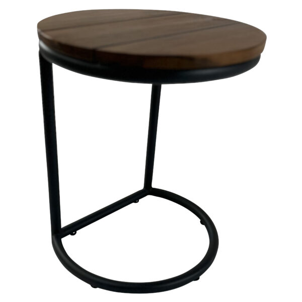 Sveta 43cm Round Timber Top Drinks Table - Image 2