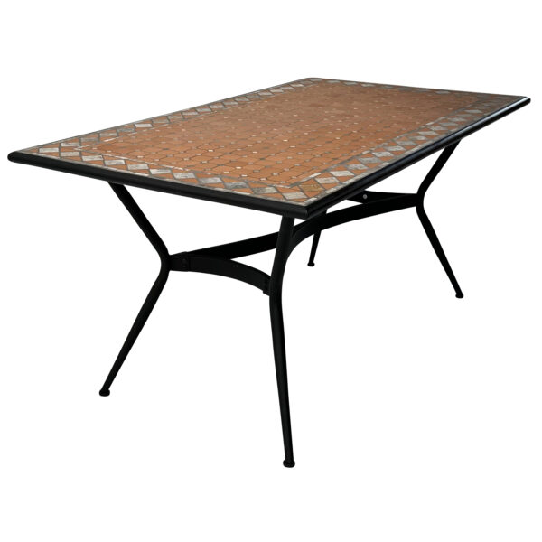 Tangiers 160cm x 90cm Mosaic Dining Table - Image 2