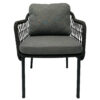 Tiana Low Back Rope & Aluminium Dining Chair - Image 4