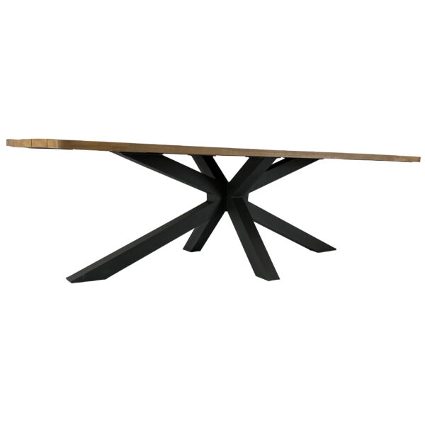 Travertino 220cmx90cm Faux Travertine Stone Dining Table - Image 2