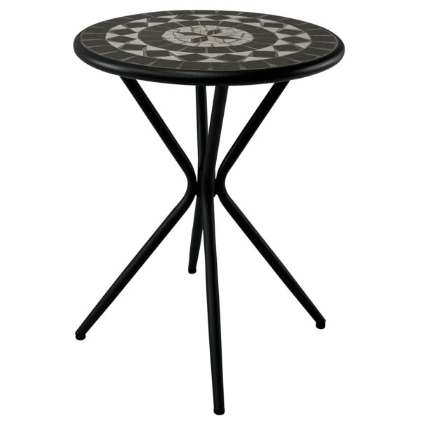 Tunis 60cm Round Mosaic Balcony Table