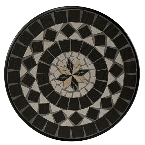 Tunis 60cm Round Mosaic Balcony Table - Image 3