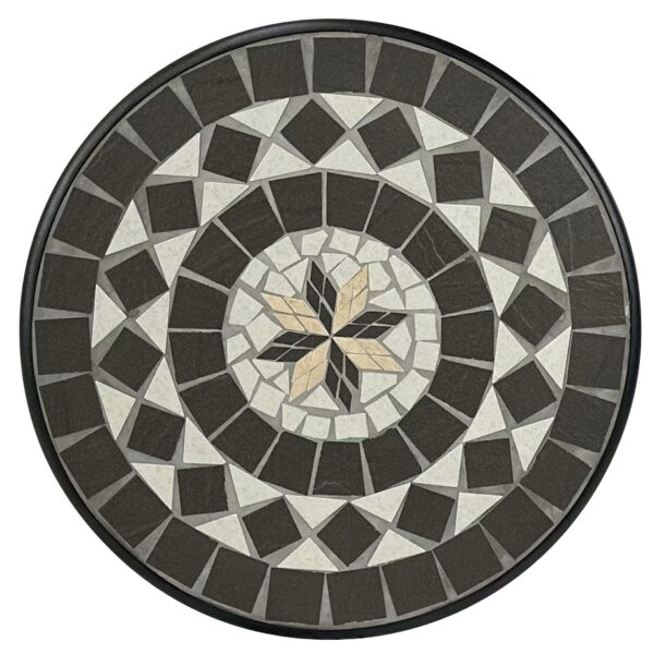 Tunis 60cm Round Mosaic Balcony Table - Image 2