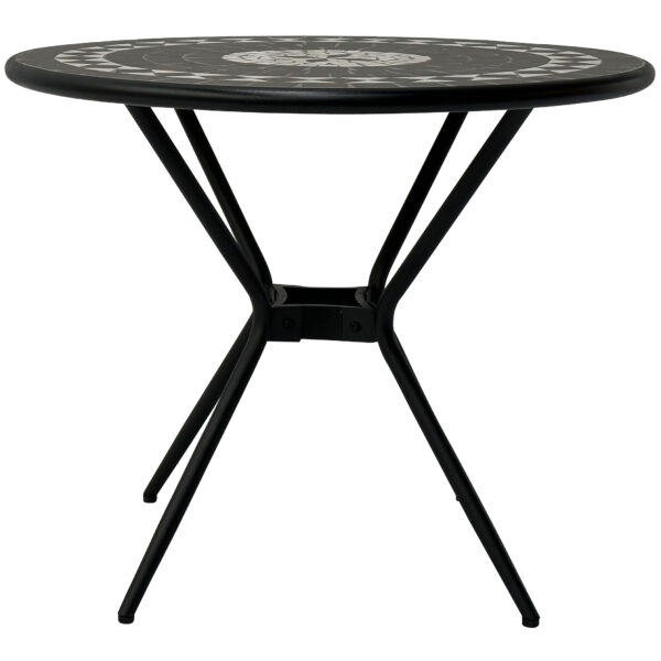 Tunis 90cm Round Mosaic Balcony Table - Image 5
