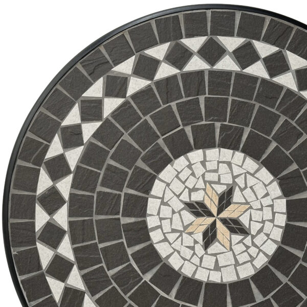 Tunis 90cm Round Mosaic Balcony Table - Image 4