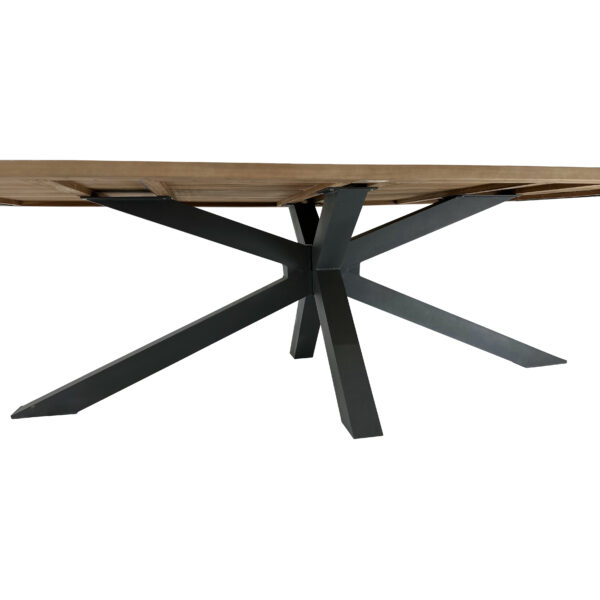 Zeus 260cmx120cm Acacia Timber Dining Table - Image 5