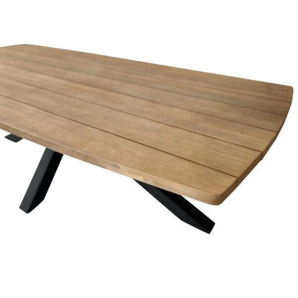 Zeus 260cmx120cm Acacia Timber Dining Table - Image 3