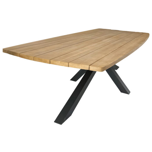 Zeus 260cmx120cm Acacia Timber Dining Table - Image 4
