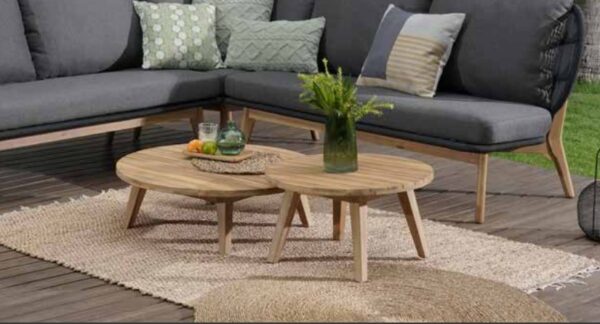 Sentosa Small or Large Round Timber Coffee Tables - Image 6