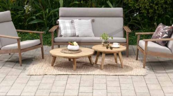 Sentosa Small or Large Round Timber Coffee Tables - Image 2