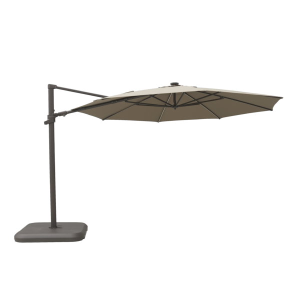 Emery 3.3m Octagonal Cantilever Umbrella - Charcoal - Image 2