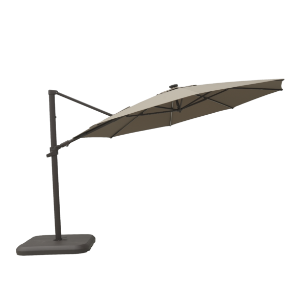 Emery 3.3m Octagonal Cantilever Umbrella - Charcoal - Image 5