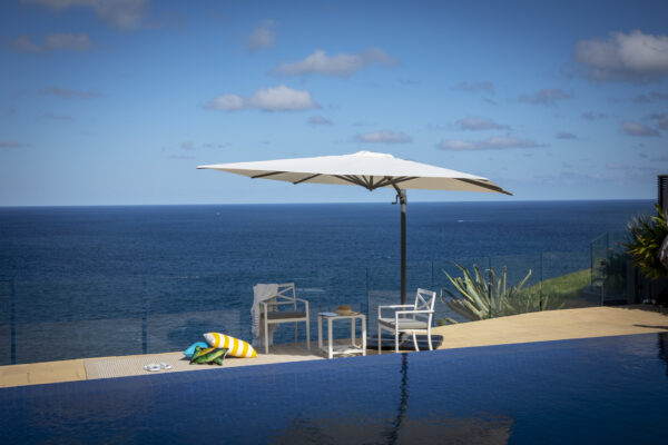 Regis 300cm Square Cantilever Umbrella - Charcoal Ridge - Image 5