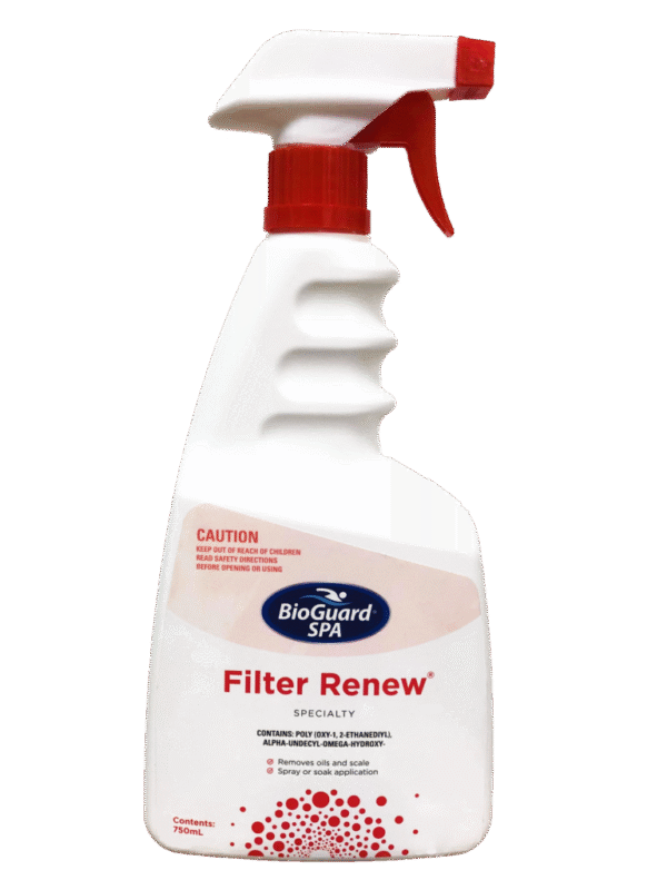 BioGuard Spa Filter Renew Spray Bottle 750ml